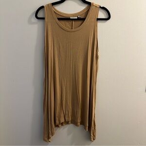 LOGO by Lori Goldstein Sleeveless Mustard Tank Top